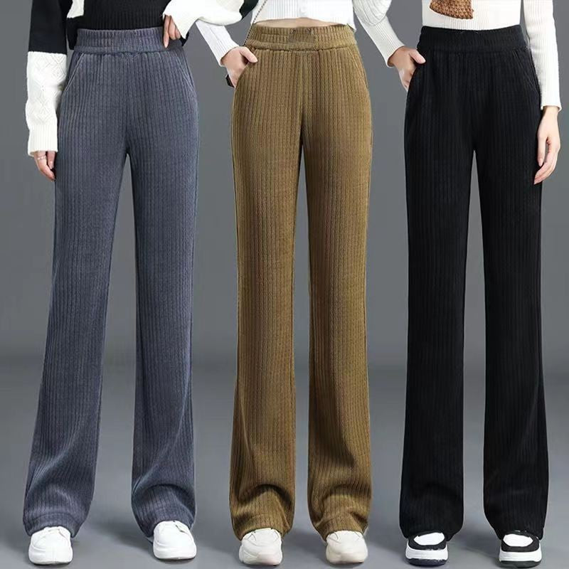 Damen Lässige Hochtaillierte Hose | Weit Bein – Gerrys Modehaus