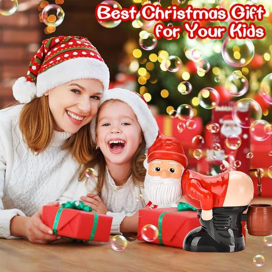 Ideales Geschenk - Lustige Weihnachtsmann Seifenblasenmaschine