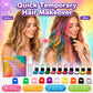 🔥Letzter Tag – 50 % Rabatt🌈 12-Farben-Set mit Applikatoren für temporäre Haarfarben in Kreideform