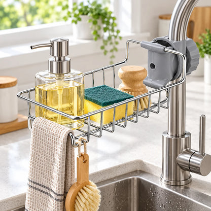 ⏳Begrenzte Zeit 50% Rabatt💥Spülbecken Organisator Gestell für Küche und Badezimmer