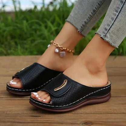 ⏳Begrenzte Zeit 50% Rabatt💥Orthopädische, ausgehöhlte Sandalen mit offenen Zehen