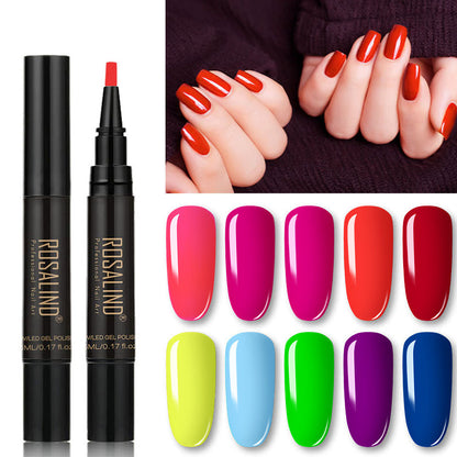 📢📢50 % Rabatt!!🥳 💅 Ein‑Schritt‑Nagellackstift – präzises Auftragen, kratzfest & langanhaltend🌺
