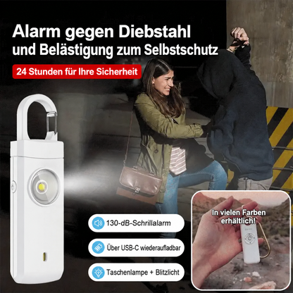 🔥🔥Verkaufsschlager🎁 130 dB laute Sirene mit Blinklicht – Notfall-Sicherheitsalarm