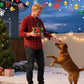 Interaktiver Hunde-Weihnachts-Fußball mit Glöckchen 🎄🐶🐱