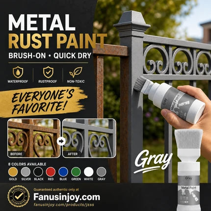 🖌️ Wasserbasierte Metallic-Silber-Farbe – Deckend, schnell trocknend & mit integriertem Pinsel – Ideal für kreative Projekte & Deko ✨