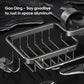 🔥 HOT SALE! Rostfreie Wasserhahn-Ablage aus Weltraum-Aluminium – Schluss mit Rost & Chaos am Waschbecken – langlebig, stabil & ideal für Küche & Bad 🚿✨