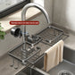 🔥 HOT SALE! Rostfreie Wasserhahn-Ablage aus Weltraum-Aluminium – Schluss mit Rost & Chaos am Waschbecken – langlebig, stabil & ideal für Küche & Bad 🚿✨