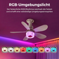 💡🔊 3-in-1 Deckenventilator mit Lampe & Bluetooth-Lautsprecher | Multifunktional & Praktisch