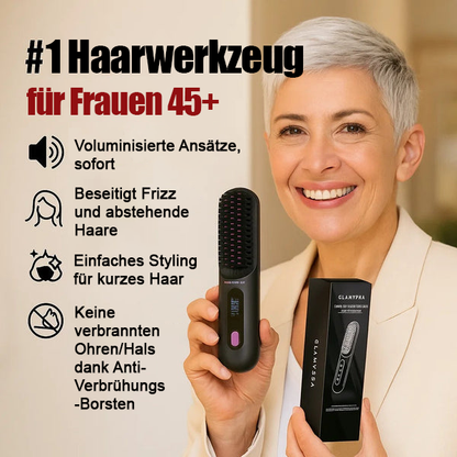 ✨Letzter Tag Sonderpreis €24!!💥Kabelloser Keramik-Heiz-Haarglättungskamm💇‍♀️