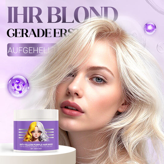 ⏳Begrenzte Zeit 50% Rabatt💥Lila Maske gegen gelbes Haar 💜 Verabschieden Sie sich von roten Highlights! 💜