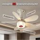 💡🔊 3-in-1 Deckenventilator mit Lampe & Bluetooth-Lautsprecher | Multifunktional & Praktisch