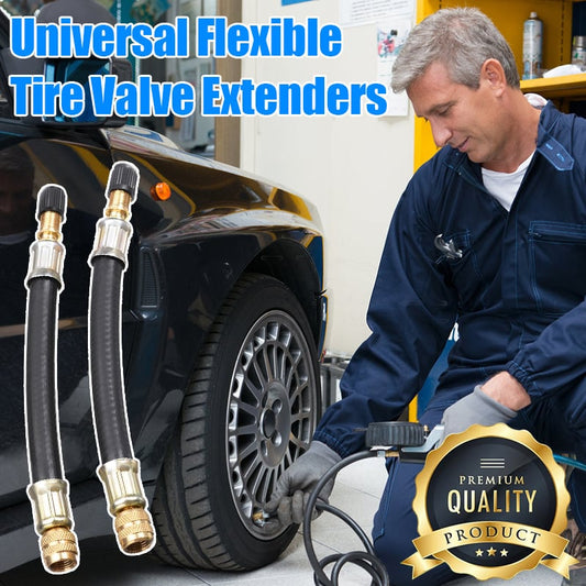 ⏳Begrenzte Zeit 50% Rabatt💥🔥 Universelle flexible Reifenventilverlängerungen für Auto, Motorrad, Wohnmobil, Lkw, Fahrrad, Motorroller