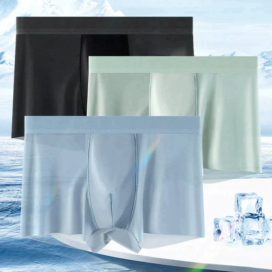 🥳HEISSER SALE 2026🥳💞50.000+ VERKAUFT!👵 Atmungsaktive Boxershorts für Herren in Übergröße aus Eisseide