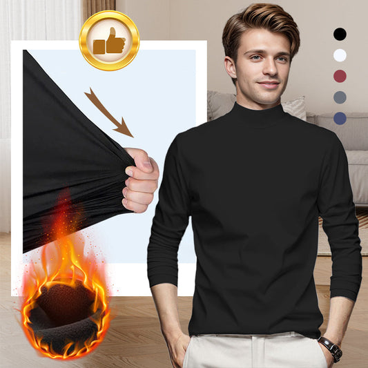 🔥Neuer Verkaufsschlager🔥Herren-Baselayer-Shirt aus merzerisierter Baumwolle und Stretch, warm und bequem【40% RABATT】