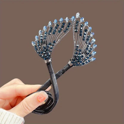 ⏳Begrenzte Zeit 50% Rabatt💥Vintage Bling Bling Strass Dekorative Haarspange Twist Hair Bun Maker Trendy Hair Styling Zubehör für Frauen und täglichen Gebrauch