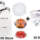 (100STK) Elastische Lebensmittelabdeckungen Multipack