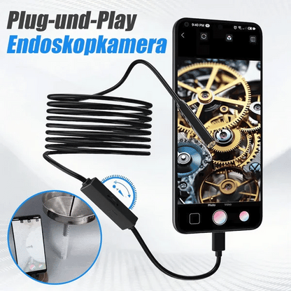 ⏳Begrenzte Zeit 50% Rabatt💥🔎 Plug-and-Play-Endoskopkamera – Kompatibel mit Android, iPhone und iPad für direkte Verbindung