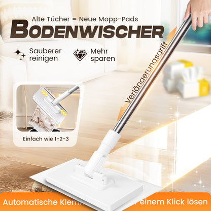 ⏳Begrenzte Zeit 50% Rabatt💥Einweg-Staubmopp mit 4 wiederverwendbaren Bezügen – Praktisch und effektiv 💥🌟