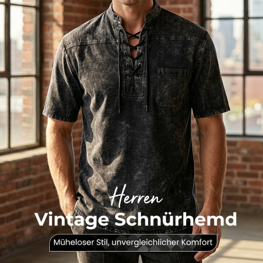 Männer Gothic Retro T-Shirt Spitze-up V-ausschnitt Leinen Tasche Kurzarm T-shirt Lose Tops