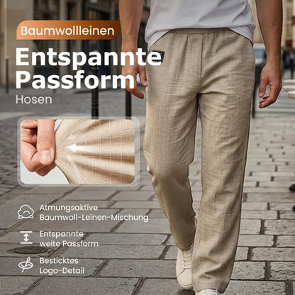 🔥Letzte Woche zum Tiefstpreis!🌞 Frühling/Sommer Essential: Leichte Baumwoll-Leinen-Hose für Herren – Atmungsaktiv, bequem & stilvoll 👖✨