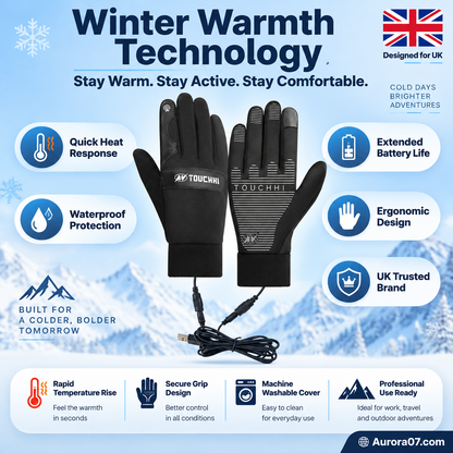 🧤 USB-betriebene beheizbare Winterhandschuhe