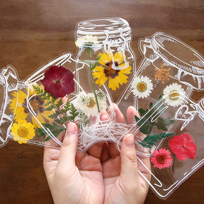🔥 Zeitlich begrenzter Rabatt von 50 % 🔥 40pcs Transparent Dried Flower Bookmarks-DIY Gifts Bookmarks