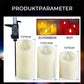 Flammenlose LED Kerze mit Echtwachs-Optik – sicher für Kinder & Haustiere, mit Timer-Funktion