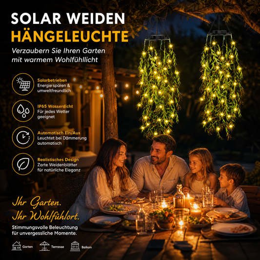☀️ KAUFE 3, ERHALTE 1 GRATIS! 🌿 Solar-Efeu-Lichterkette – Wasserdicht, 8 Modi & flexibel – Perfekt für Garten, Balkon & Wanddekoration 💡