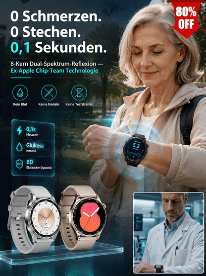 Multifunktionale Bluetooth-Smartwatch zur Gesundheitsüberwachung
