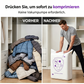 SpaceSaver™ Vakuumbeutel – luftdicht, wiederverwendbar und BPA-frei 🛡️ | 75 % Platzersparnis bei der Aufbewahrung von Kleidung, Bettdecken und Decken 🏠 | In Deutschland getestete Aufbewahrungslösung
