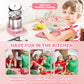 🔥 54% RABATT! 🎁👧🏻 Realistisches Mini-Kochset – Komplettes 22-teiliges Set mit Herd und Küchenutensilien für Kinder | Perfekt als Geschenk 🍳👨‍🍳
