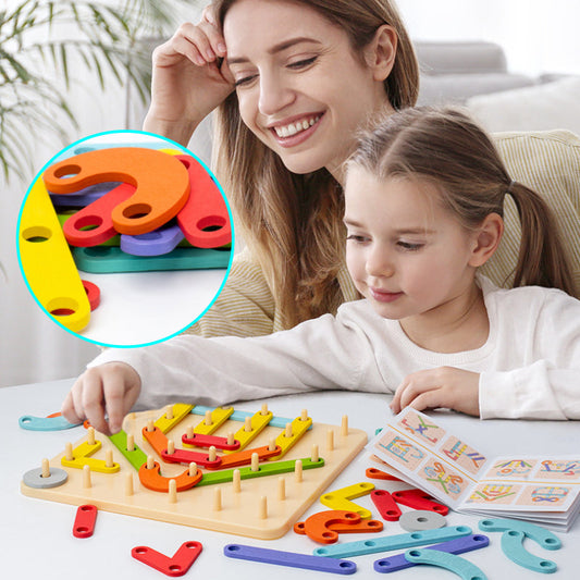 💥2026 Hot Sale - 50% Rabatt🎁Montessori-Steckbrettpuzzle 🎅Weihnachtsgeschenkidee!🎄