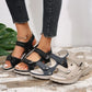 【36-43】 2024 Neue Damen-Sandalen in großen Größen, sportlich, bequem, gerade Sandalen mit Fischmaul