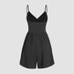 💕 Einfarbiger lässiger Wickel-Cami-Body für Damen, rückenfrei mit verstellbaren Trägern