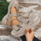 【36-43】 2024 Neue Damen-Sandalen in großen Größen, sportlich, bequem, gerade Sandalen mit Fischmaul