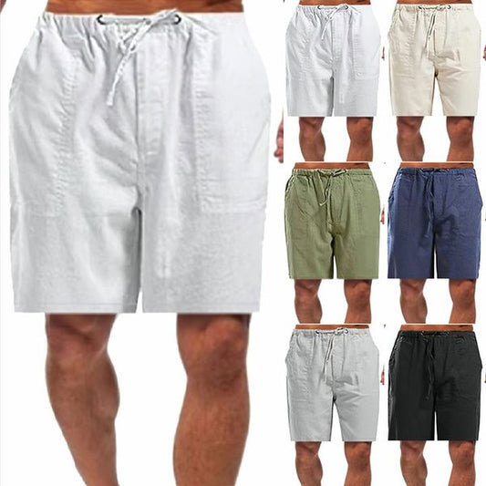 🔥Heißer Verkauf 49 % RABATT🔥Bequeme Shorts für Herren aus Baumwolle und Leinen