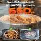 50-teiliges Set wiederverwendbarer Airfryer-Einlagen aus Aluminiumfolie