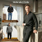 🏃👖Herren-Set aus Sweatshirt mit Waffelstrick und Hose mit geradem Bein