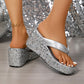 ⏳Begrenzte Zeit 50% Rabatt💥Damen Flip-Flops mit dicken Sohlen und Pailletten