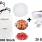 (100STK) Elastische Lebensmittelabdeckungen Multipack