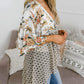 🌸Damen-Kimonos mit Blumenmuster, Rüschenärmeln und Bindegürtel – luftige Boho-Cardigans im lockeren Schnitt