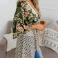 🌸Damen-Kimonos mit Blumenmuster, Rüschenärmeln und Bindegürtel – luftige Boho-Cardigans im lockeren Schnitt