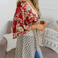 🌸Damen-Kimonos mit Blumenmuster, Rüschenärmeln und Bindegürtel – luftige Boho-Cardigans im lockeren Schnitt