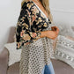 🌸Damen-Kimonos mit Blumenmuster, Rüschenärmeln und Bindegürtel – luftige Boho-Cardigans im lockeren Schnitt