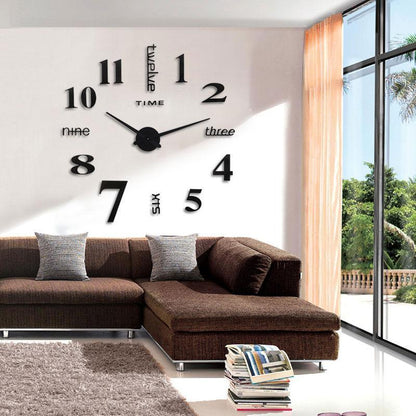 ✨ 3D-Wanduhr (ohne Bohren) – 100% Leise • Modernes Design • Einfache Installation