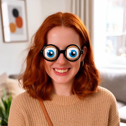 ✨ Zwinker-Brille mit Kinn-Mechanismus – Der ultimative Party-Spaß & Scherzgeschenk! ✨