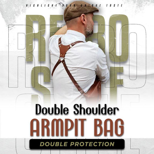 Double Shoulder Achselhöhle Tasche