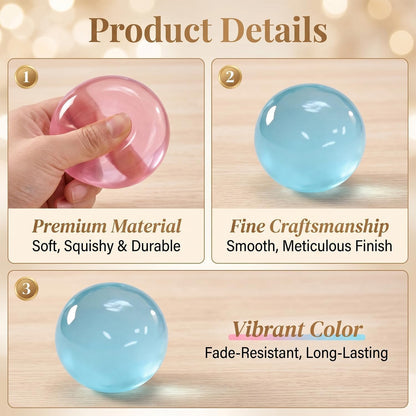 Coconut Oil Squishy, Coconut Oil Stress Ball – Super Soft, Handmade, Slow-Rising Fidget Squeeze Toy for Stress Relief and Improved Focus