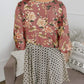 🌸Damenjacke mit Blumenmuster, Rüschen an den Ärmelbündchen und Bindebändern – locker geschnittener, luftiger Cardigan im Boho-Stil
