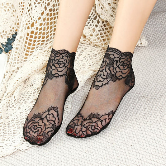 ⏳Begrenzte Zeit 50% Rabatt💥Modische Socken mit Spitze für Damen